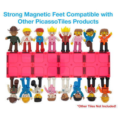 PicassoTiles 16pc Magnetic Character Figure Set - Features