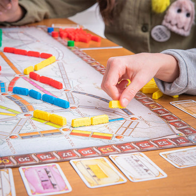 Ticket to Ride Strategy Board Game - Detail of playing the game