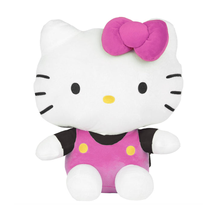 Accessory Innovations Sanrio 14" Hello Kitty Pink and Black Plush Backpack - Front