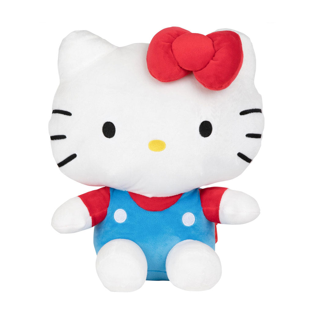 hello kitty 3d bow plush backpack AI ACCESSORY INNOVATIONS Sanrio Apples and Bows Sequin with PVC Zipper Pull School Travel 16" For Kids Take your favorite Sanrio friend on the go with this plush backpack featuring a Hello Kitty in her classic overalls and signature red bow AI ACCESSORY INNOVATIONS Sanrio Hello