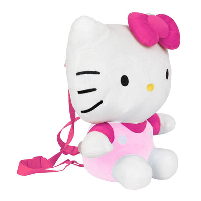 Accessory Innovations Sanrio 14" Pink Hello Kitty Plush Backpack - Side View