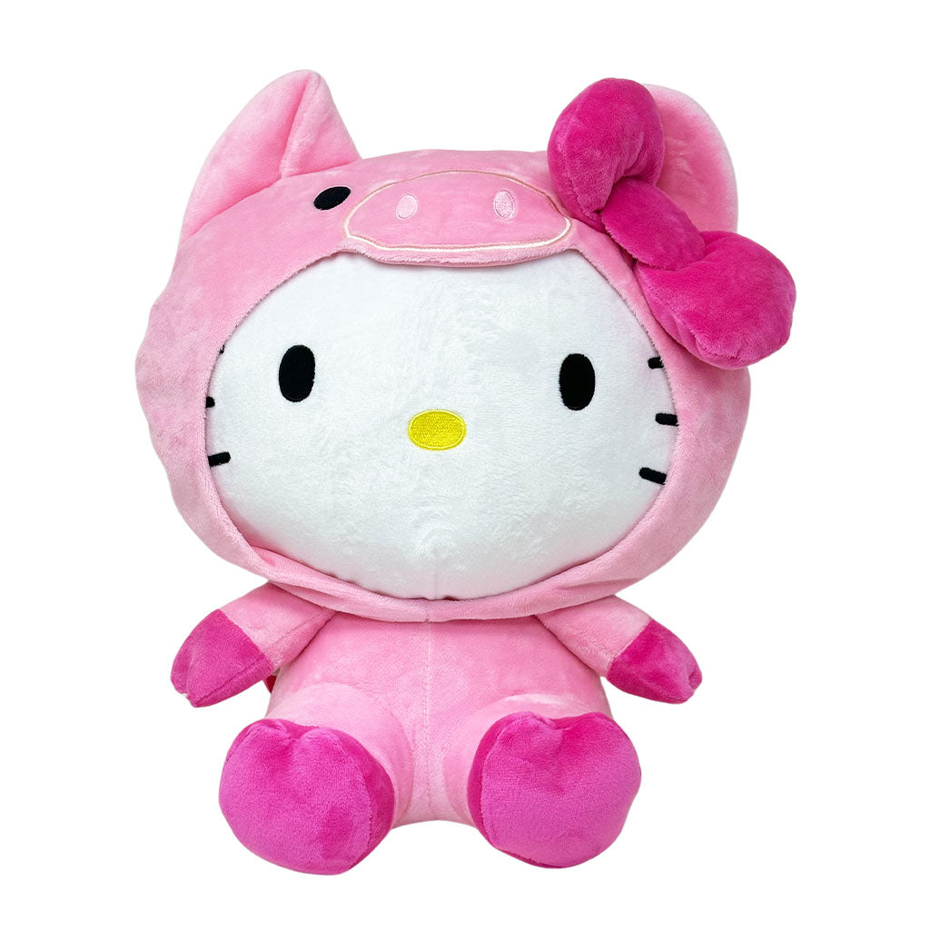 Accessory Innovations Sanrio 15" Hello Kitty Piggy Plush Backpack - Front