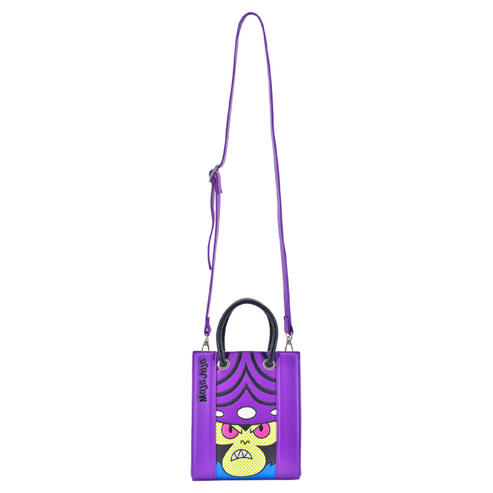Fred Segal Cartoon Network Powerpuff Girls Mojo Jojo Mini Tote Bag - Front with Strap