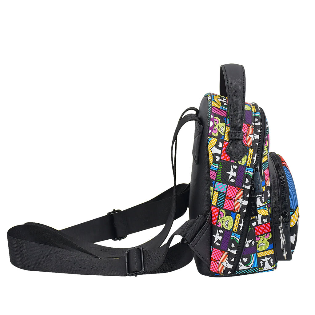 Fred Segal Cartoon Network Powerpuff Girls Tile Mini Backpack - Complete Side View