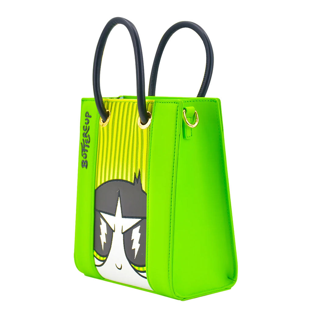Fred Segal Cartoon Network Powerpuff Girls Buttercup Mini Tote Bag - Side View