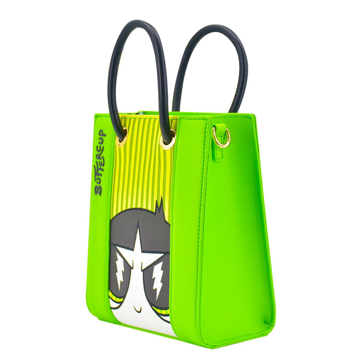 Fred Segal Cartoon Network Powerpuff Girls Buttercup Mini Tote Bag - Side View