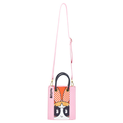 Fred Segal Cartoon Network Powerpuff Girls Blossom Mini Tote Bag - Front with Strap