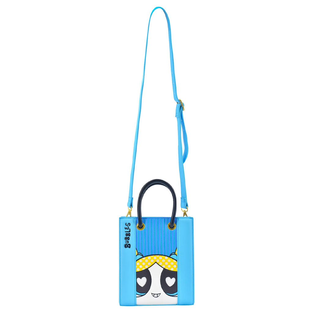 Fred Segal Cartoon Network Powerpuff Girls Bubbles Mini Tote Bag - Front with Strap