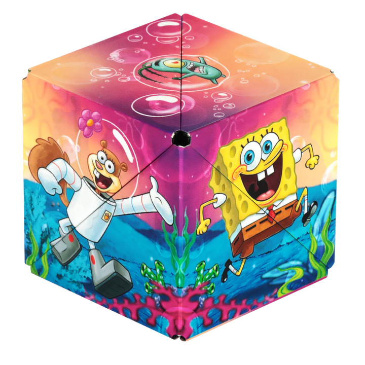 SHASHIBO Shape Shifting Fidget Cube - Nickelodeon Spongebob Squarepants Series - Shape Shift