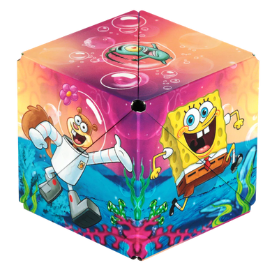 SHASHIBO Shape Shifting Fidget Cube - Nickelodeon Spongebob Squarepants Series - Shape Shift