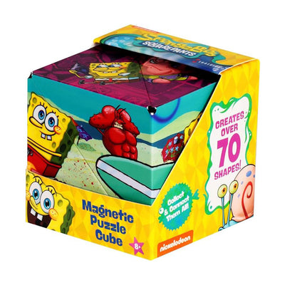 SHASHIBO Shape Shifting Fidget Cube - Nickelodeon Spongebob Squarepants Series - Beach Buddies