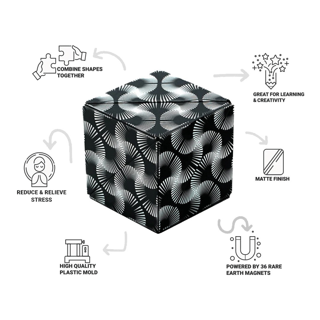 SHASHIBO Shape Shifting Fidget Cube - Original Series - Features