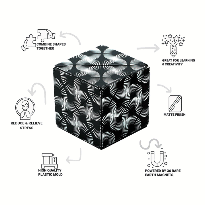 SHASHIBO Shape Shifting Fidget Cube - Original Series - Features