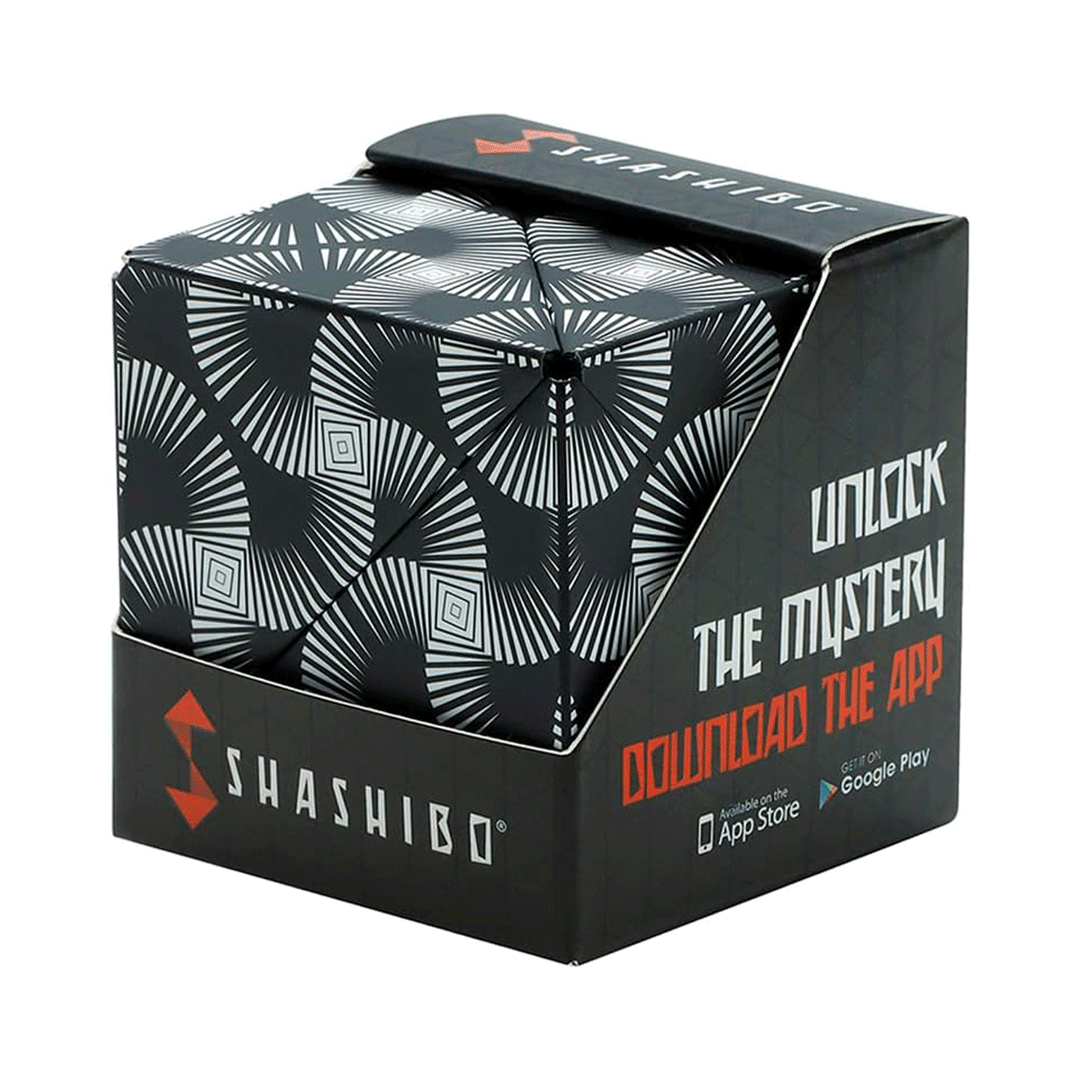 SHASHIBO Shape Shifting Fidget Cube - Original Series - Black and White