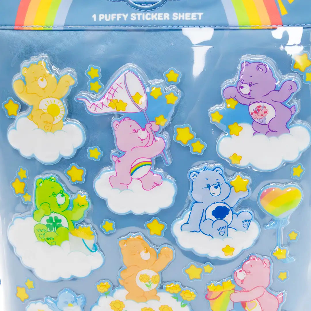 Whatever Makes You Happy Care Bears Padded Nylon Sticker Sheet Crossbody