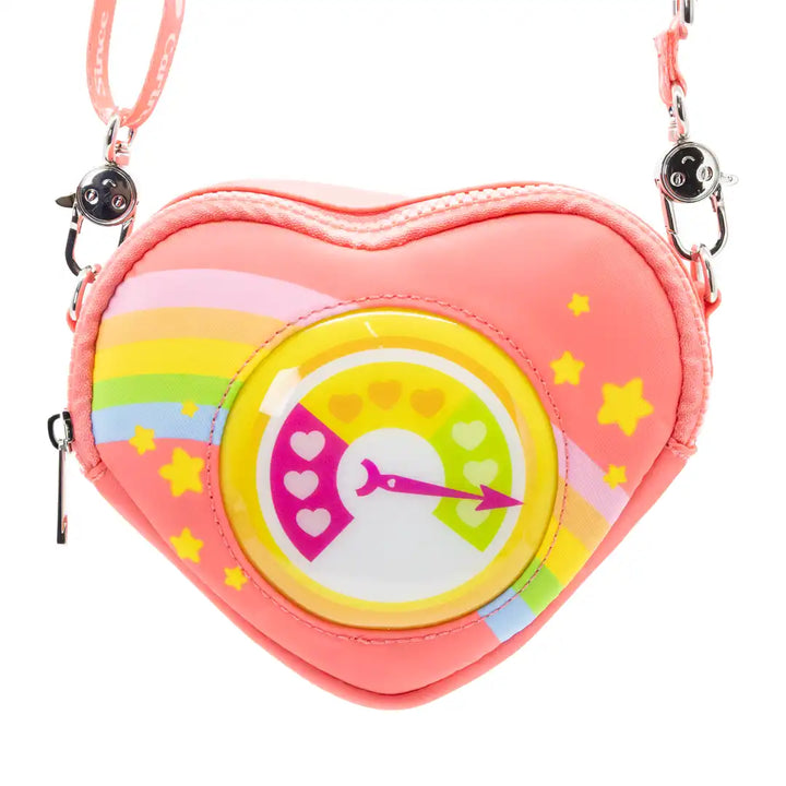 Whatever Makes You Happy Care Bears the Caring Meter Padded Nylon Crossbody w/ Strap