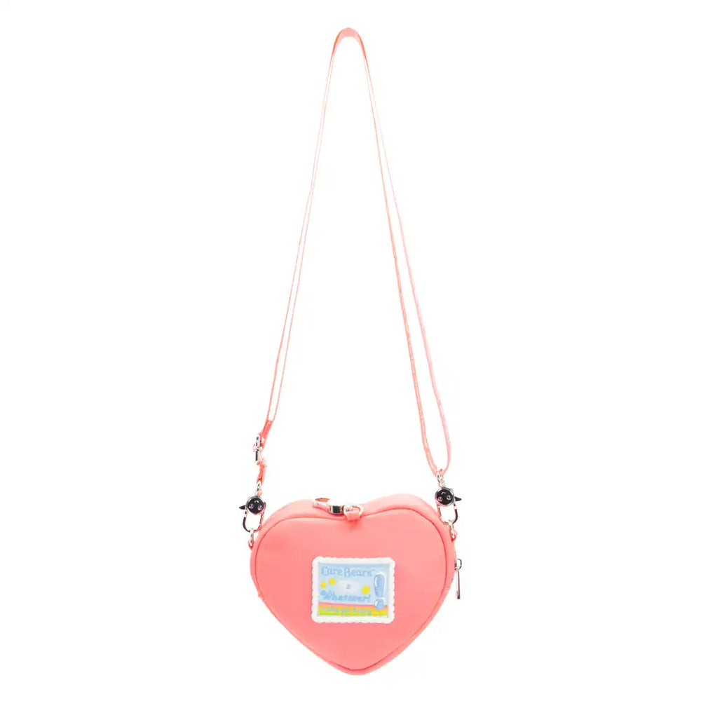 Whatever Makes You Happy Care Bears the Caring Meter Padded Nylon Crossbody w/ Strap