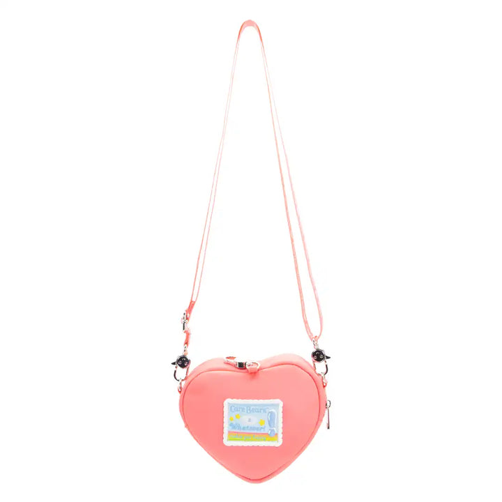 Whatever Makes You Happy Care Bears the Caring Meter Padded Nylon Crossbody w/ Strap