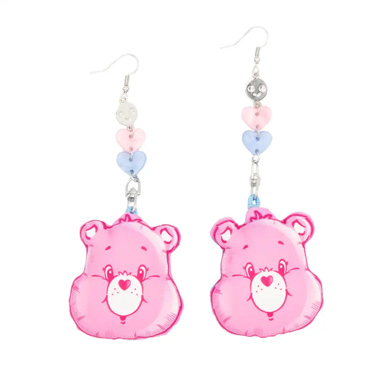 Whatever Makes You Happy Care Bears Reversible Padded Vinyl Earrings