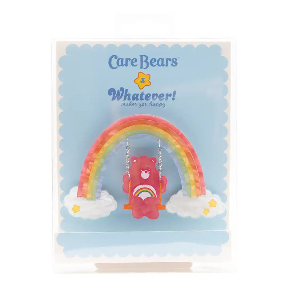 Whatever Makes You Happy Care Bears Cheer Bear Rainbow Acrylic Pin