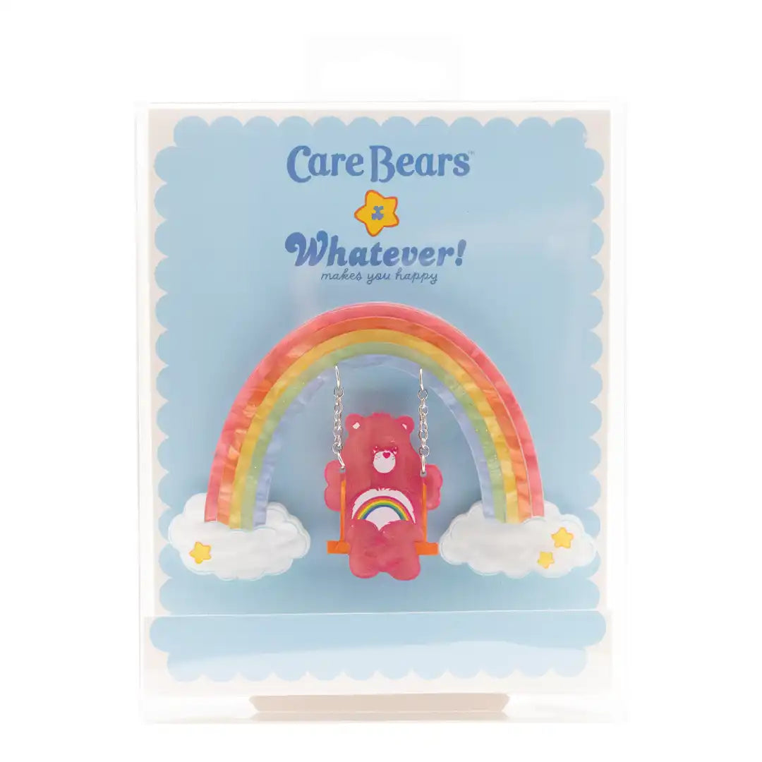 Whatever Makes You Happy Care Bears Cheer Bear Rainbow Acrylic Pin