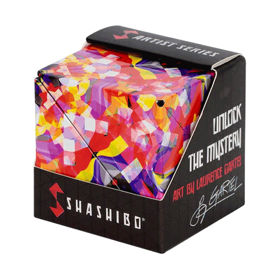 SHASHIBO Shape Shifting Fidget Cube - Laurence Gartel Art Series - Confetti
