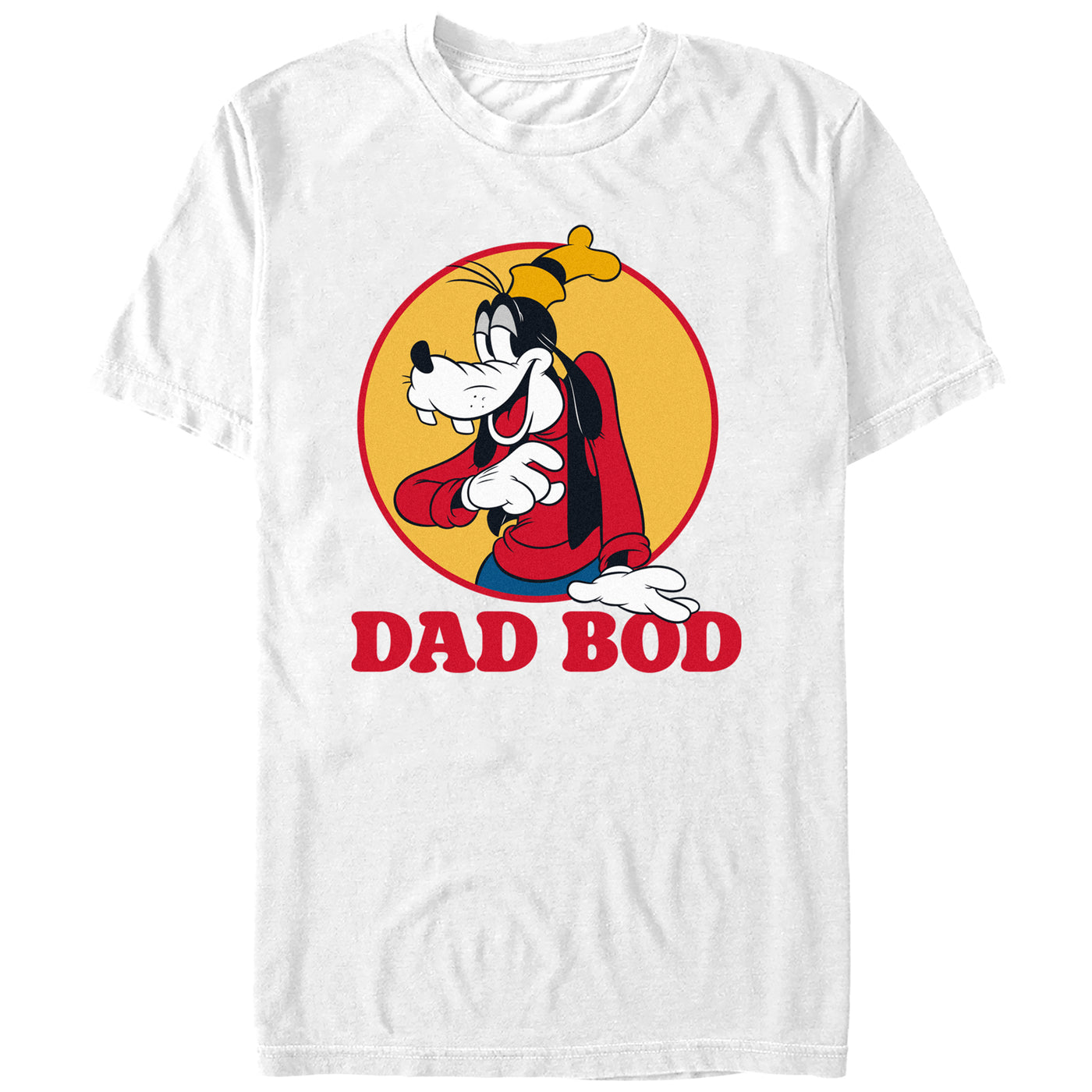 Mad Engine Mickey Mouse & Friends Goofy Dad Bod Men's T-Shirt