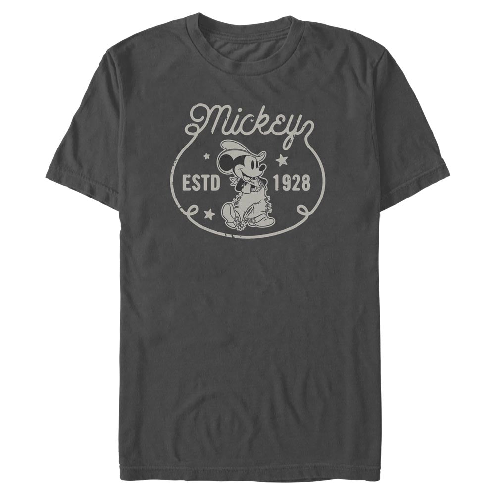 Mad Engine Mickey Mouse &amp; Friends MICKEY COWBOY 1928 Charcoal Men&