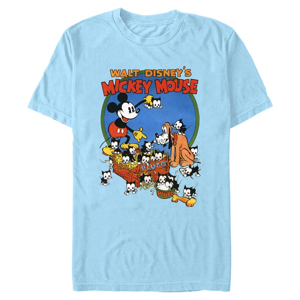 Mad Engine Mickey Mouse & Friends Dog Mouse & Cats Men's T-Shirt