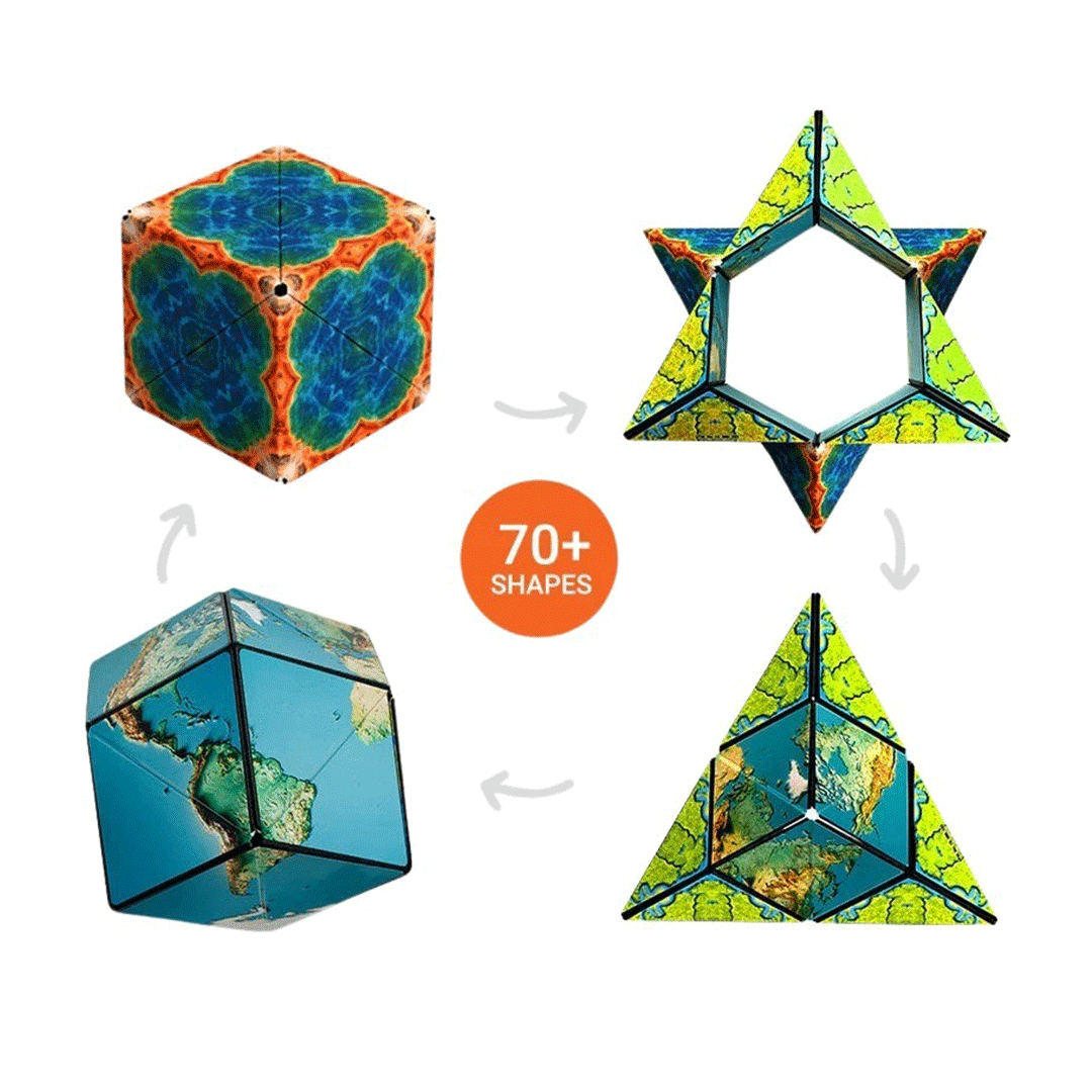 SHASHIBO Shape Shifting Fidget Cube - Explorer Series - Shape examples
