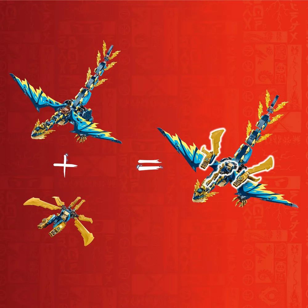 LEGO NINJAGO Elemental Dragon vs. The Empress Mech Dragon Building Set (71796)