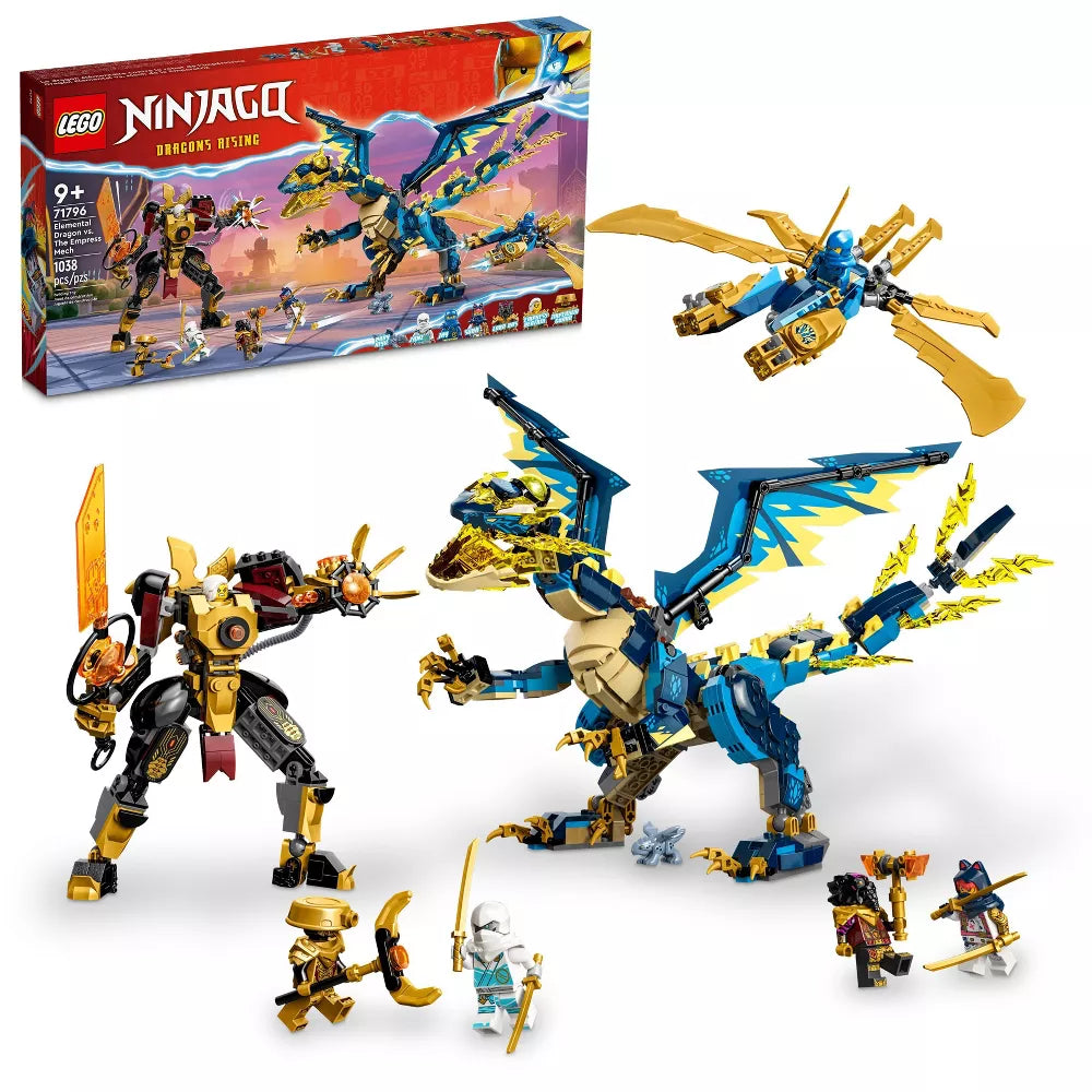 LEGO NINJAGO Elemental Dragon vs. The Empress Mech Dragon Building Set (71796)