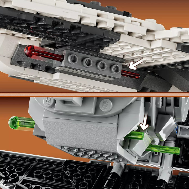 LEGO Star Wars Mandalorian Fang Fighter vs. TIE Interceptor Building Set (75348)
