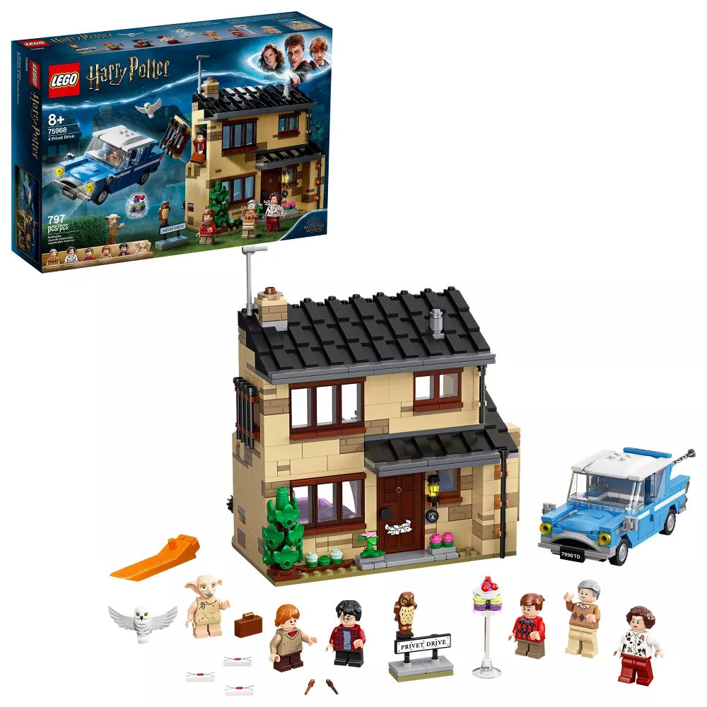 アクセサリー pbd LEGO Harry Potter 4 Privet Drive House Building Set (75968) – 707