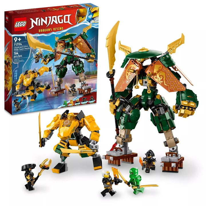LEGO NINJAGO Lloyd and Arin's Ninja Team Mechs Ninja Building Set