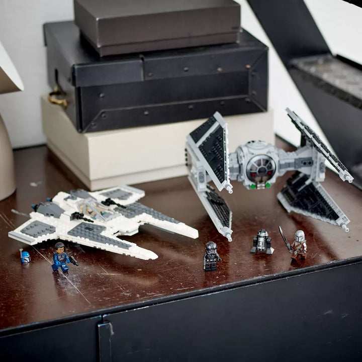 LEGO Star Wars Mandalorian Fang Fighter vs. TIE Interceptor Building Set (75348)
