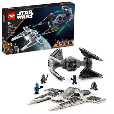 LEGO Star Wars Mandalorian Fang Fighter vs. TIE Interceptor Building Set (75348)