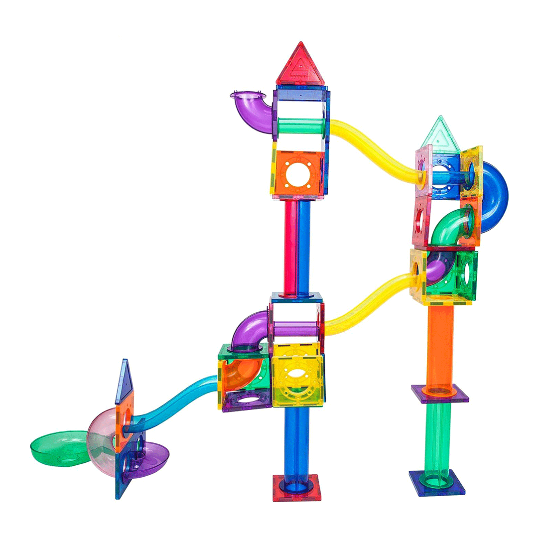PicassoTiles 100pc Marble Run Building Blocks Children&