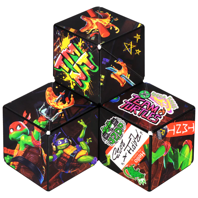 SHASHIBO Shape Shifting Fidget Cube - Nickelodeon TMNT Series -  Shape Shift