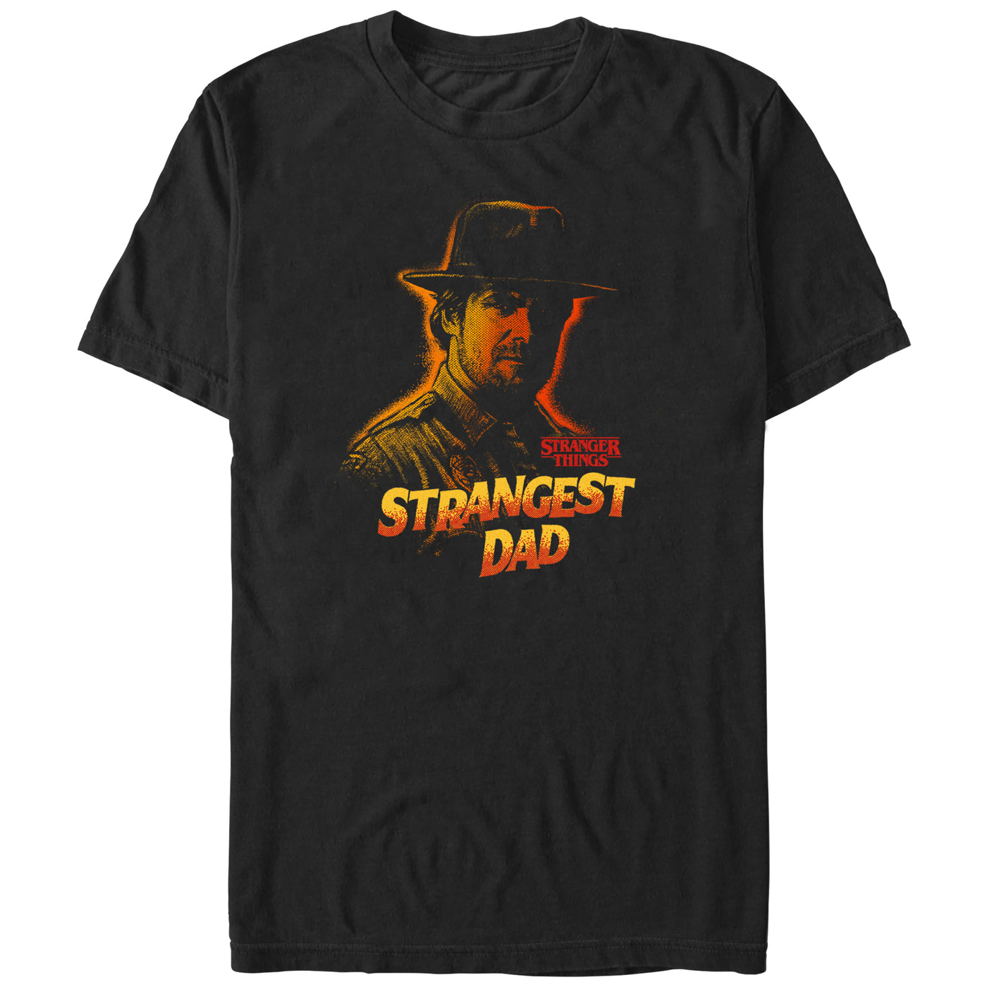 Mad Engine Stranger Things Best Strange Dad Men's T-Shirt