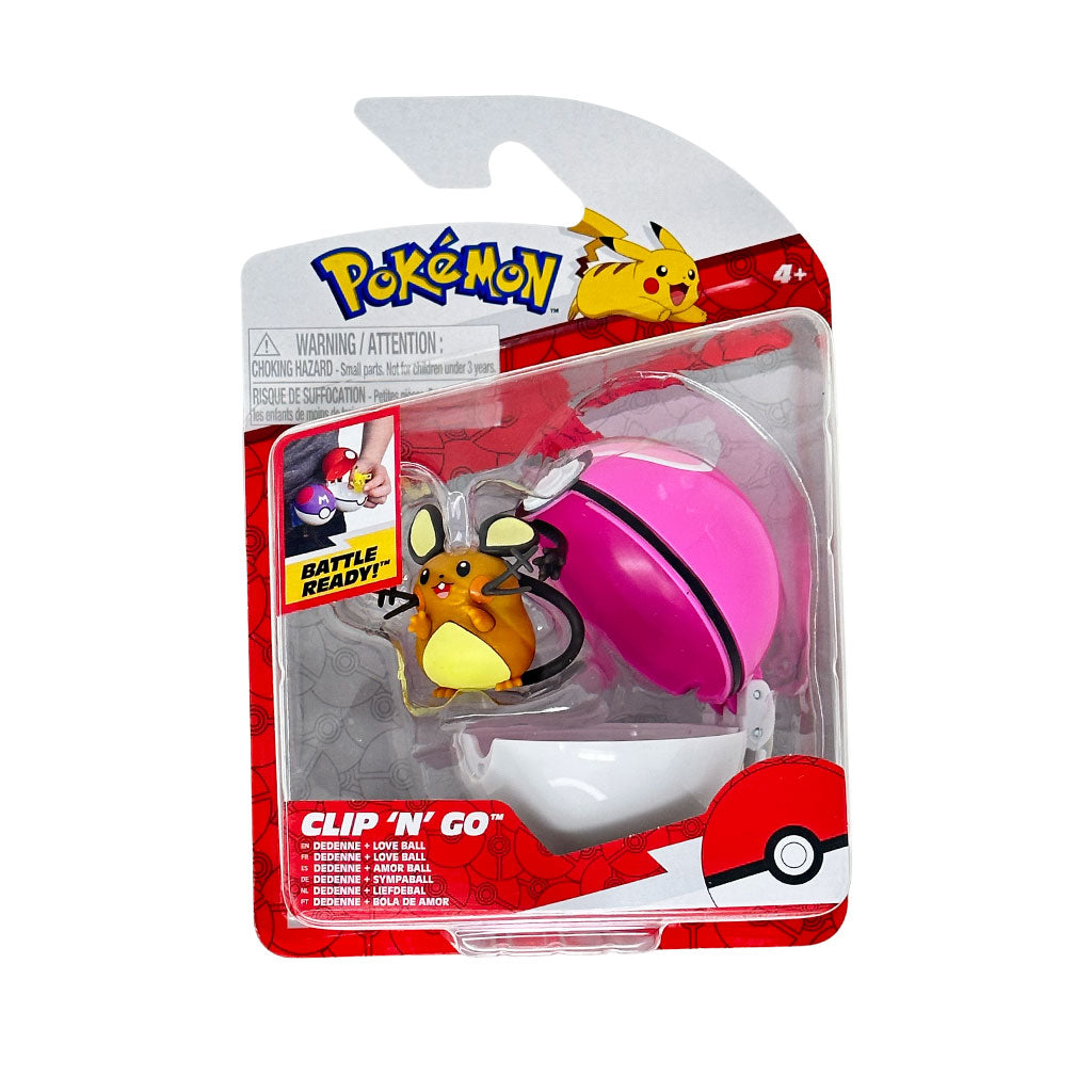 Jazwares 2" Pokemon Clip 'N' Go Pokeball Figure