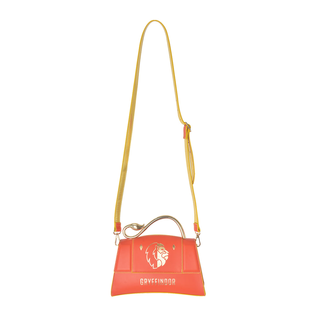 Fred Segal Harry Potter Gryffindor Mascot Flap Satchel - Front Full Strap Length