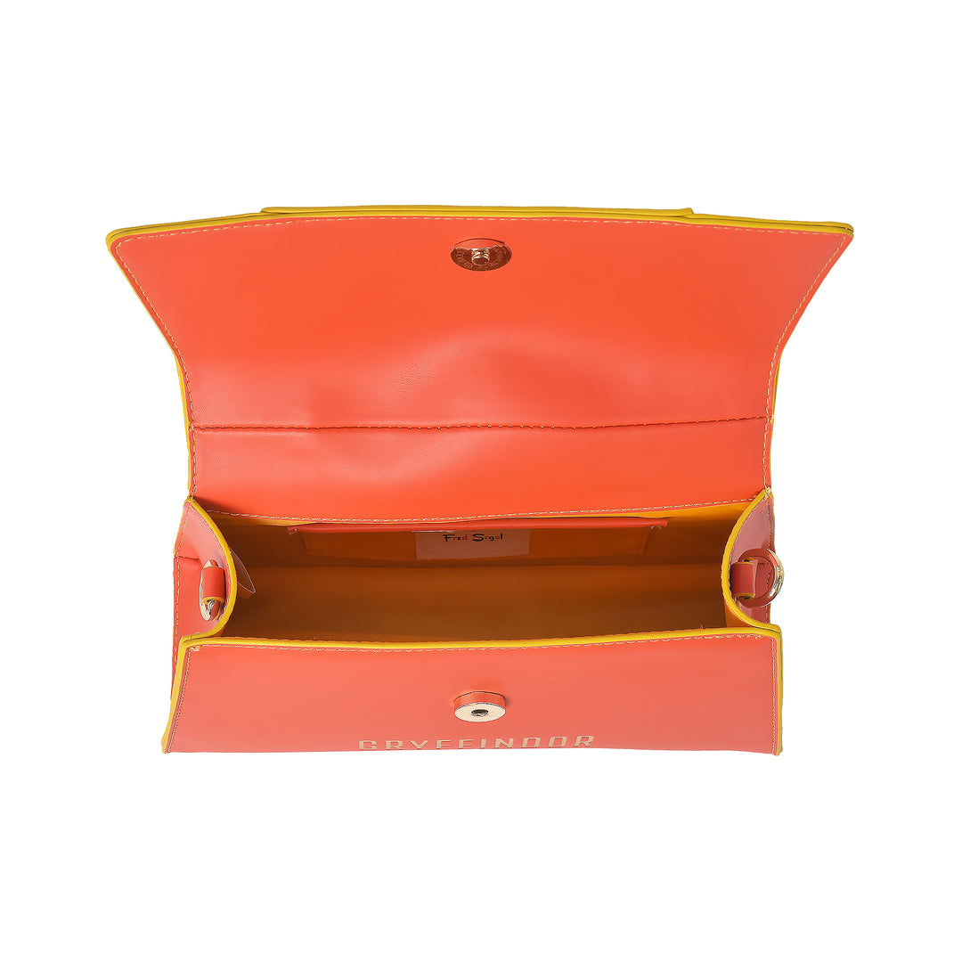 Fred Segal Harry Potter Gryffindor Mascot Flap Satchel - Interior