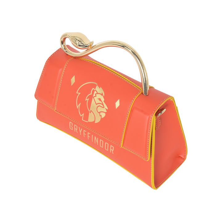 Fred Segal Harry Potter Gryffindor Mascot Flap Satchel - Top View