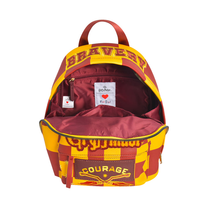 Fred Segal Harry Potter Checker Gryffindor Mini Backpack - Interior