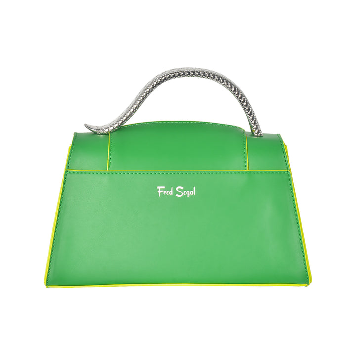 Fred Segal Harry Potter Slytherin Mascot Flap Satchel - Back