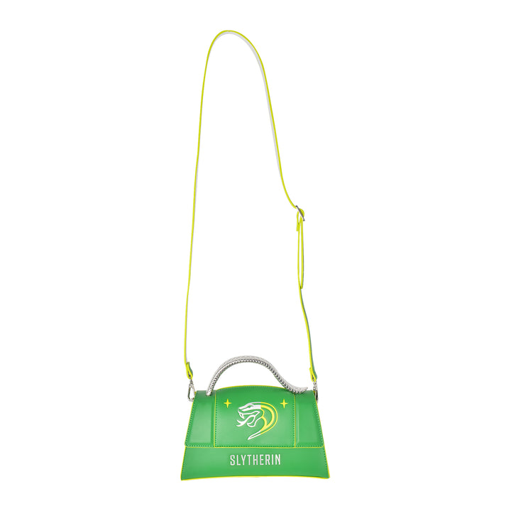 Fred Segal Harry Potter Slytherin Mascot Flap Satchel - Front Full Strap Length