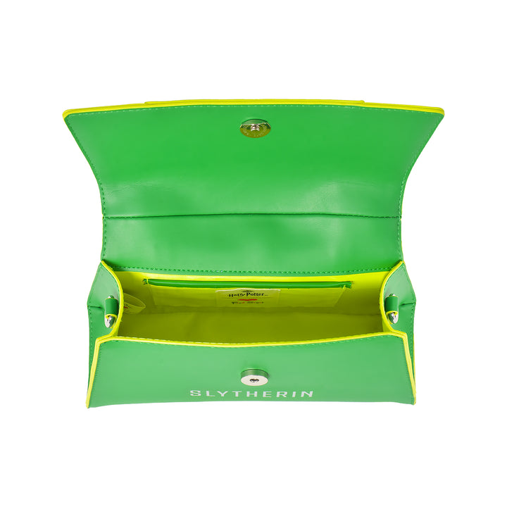 Fred Segal Harry Potter Slytherin Mascot Flap Satchel - Interior