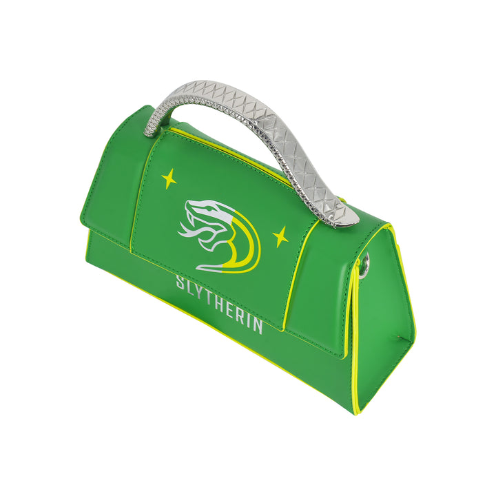 Fred Segal Harry Potter Slytherin Mascot Flap Satchel - Top View