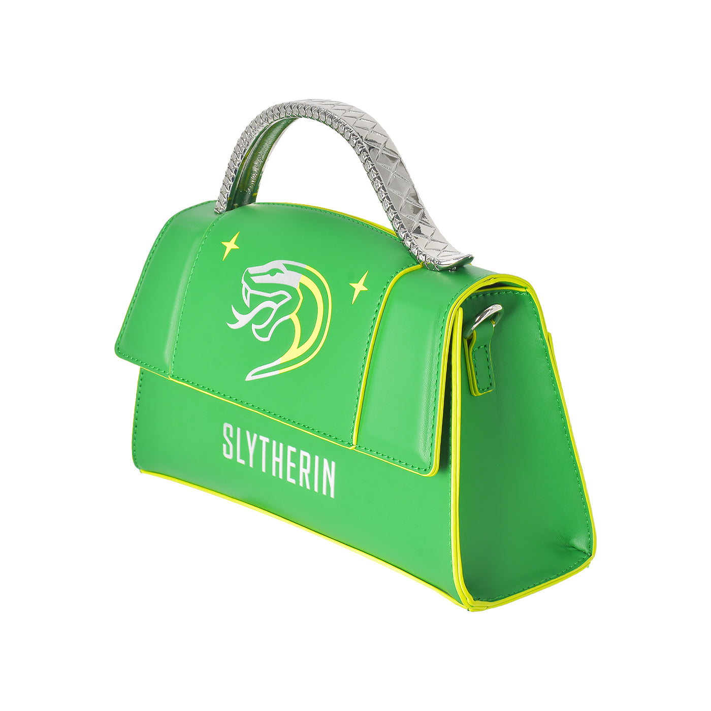 Fred Segal Harry Potter Slytherin Mascot Flap Satchel - Side View